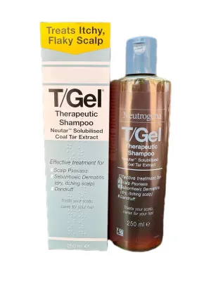 T Gel Tgel Therapeutic Shampoo 250Ml / 8.45oz Anti Dandruff Itching Flaking Flaky Scalp World Rank 1 Shampoo for Scalp