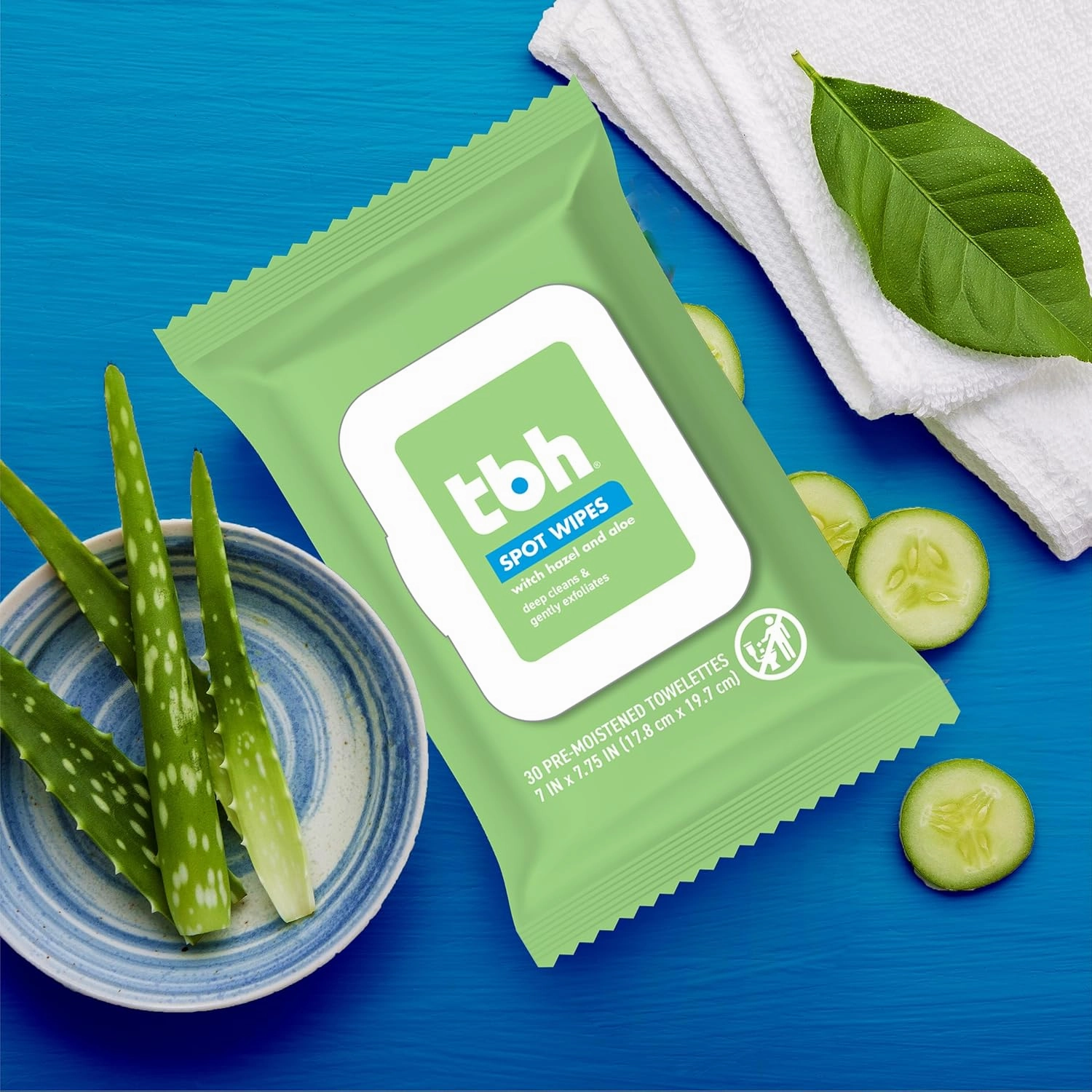 TBH Kids Spot Foam Face Cleaning Spot Wipes for Kids, Preteens, and Teens with Sensitive Dry Oily Skin