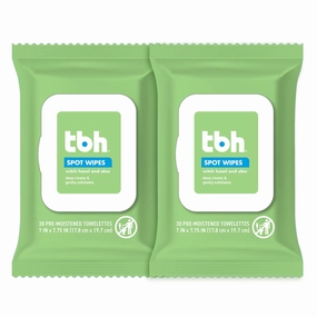 TBH Kids Spot Foam Face Cleaning Spot Wipes for Kids, Preteens, and Teens with Sensitive Dry Oily Skin