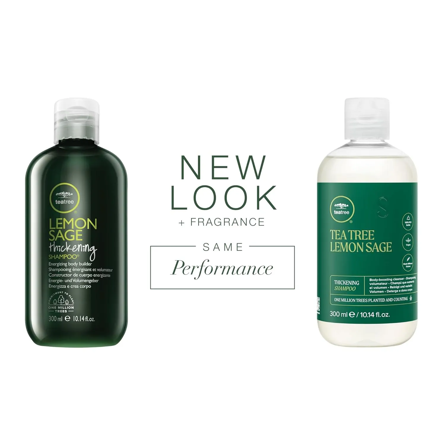 Tea Tree Lemon Sage Thickening Shampoo, Builds Body   Boosts Volume, For Fine Hair