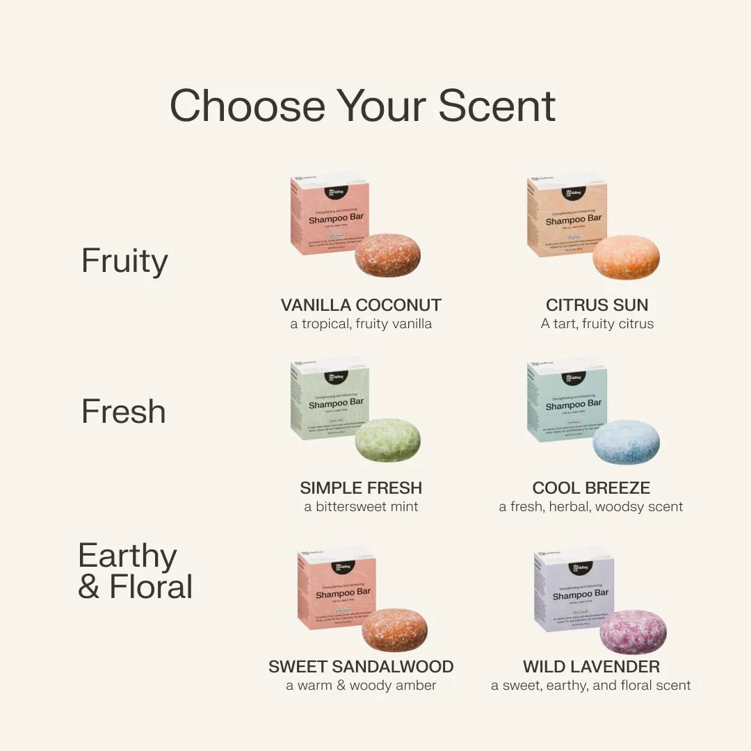 The Earthling Co. Shampoo Bar - Promote Hair Growth, Strengthen & Volumize All Hair Types - Paraben & Sulfate Free formula with Natural, Vegan Ingredients (Vanilla Coconut, 3 oz)