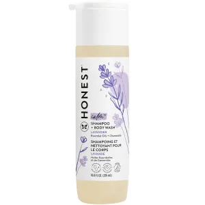 The Honest Company 2-in-1 Cleansing Shampoo   Body Wash | Gentle for Baby | Naturally Derived, Tear-free, Hypoallergenic | Lavender Calm, 10 fl oz