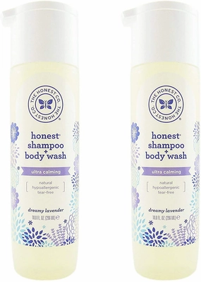 The Honest Company: Dreamy Lavender Scented Shampoo   Body Wash (10 oz) - Pack of 2