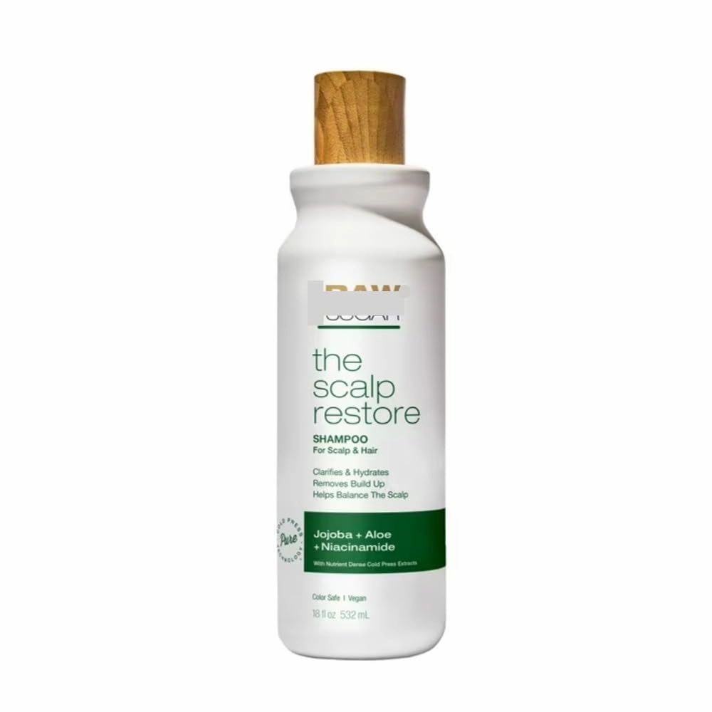 The Truly 𝕽𝖆𝖜-𝕾𝖚𝖌𝖆𝖗 Scalp Restore Shampoo - Jojoba   Aloe   Niacinamide, 18 fl oz (Pack of 1)