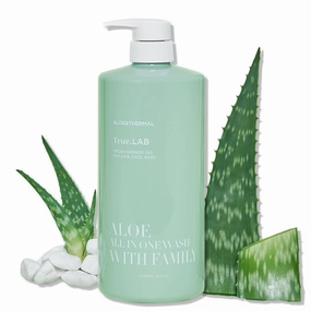 TheMogan Aloe All in One Wash with Family 1000ml | Gentle and Nourishing Shampoo Face Body wash - Kids to Adult 3in1 Soap