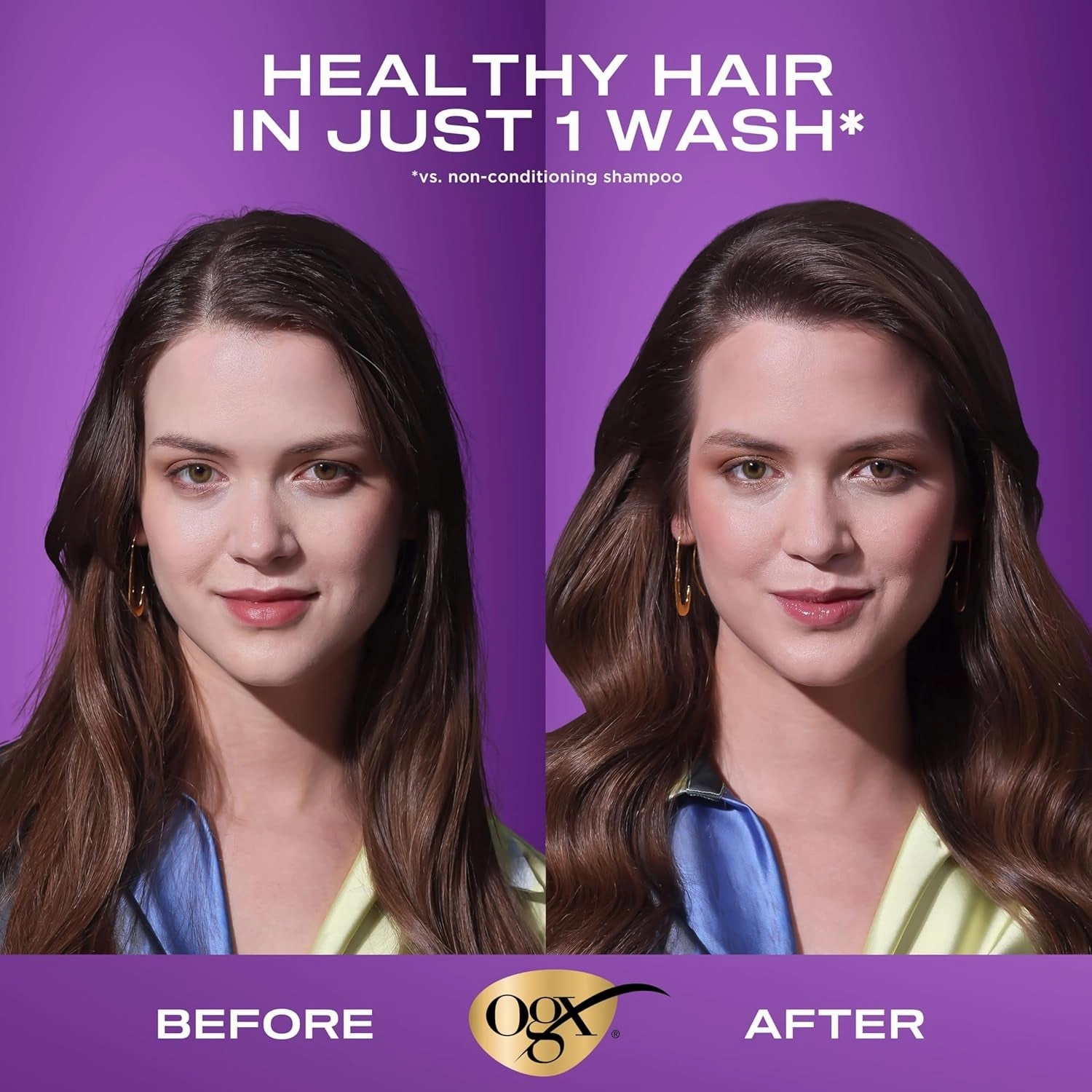 Thick & Full   Biotin & Collagen Volumizing Shampoo, Nutrient-Infused Hair Shampoo with Vitamin B7 Biotin Gives Hair Volume & Body for 72  Hours, Sulfate-Free Surfactants, 13 Fl. Oz
