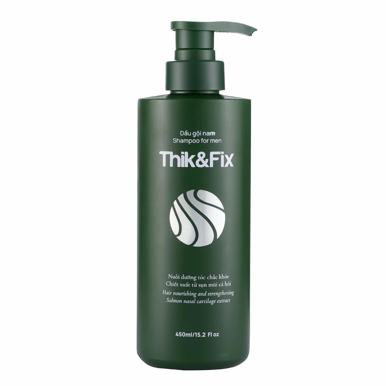 Thik&Fix Hair Growth Shampoo for Men, Improves Volume, Strength & Texture, Hydrates & Nourishes Scalp, Formulated for Thinning, Damaged or Gray Hair (15.2 oz)