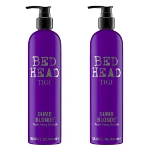 TIGI Bed Head Dumb Blonde Purple Toning Shampoo, 13.5 Ounce (Pack Of 2)