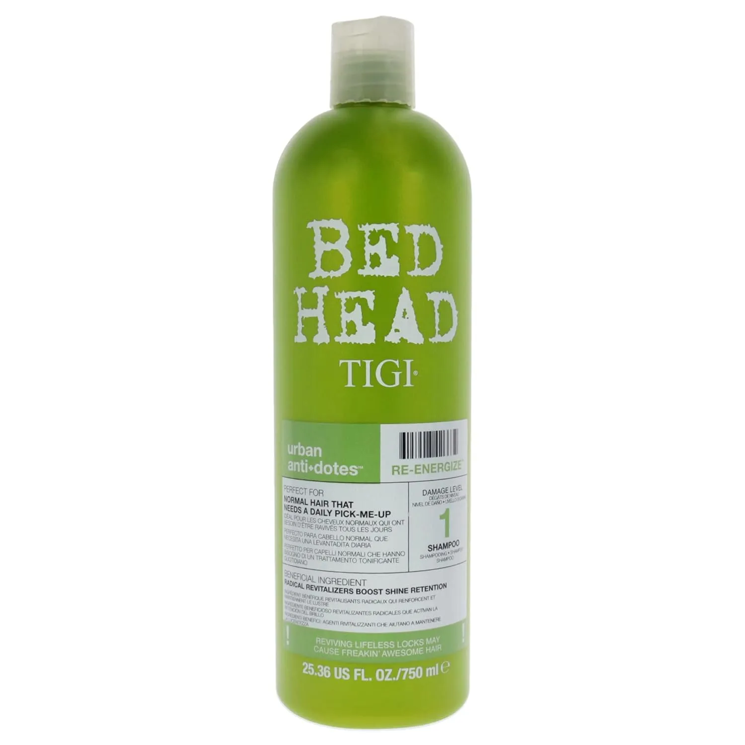 Tigi Bed Head Urban Antidotes Re-Energize Shampoo, 25.36 Ounce