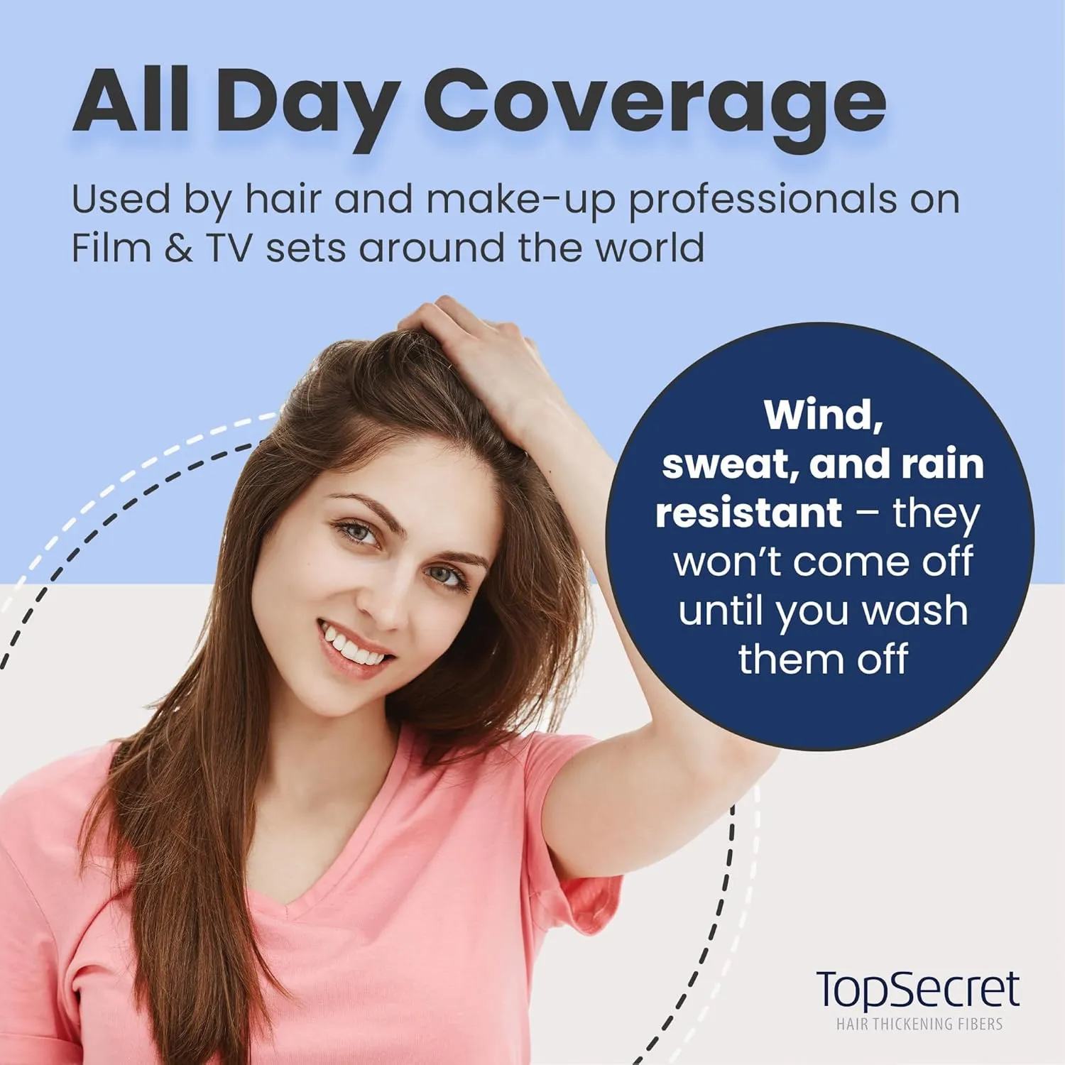 Top Secret Hair Thickening Building Fibers Refills - Undetectable & Natural Hair Filler - for Men & Women - Instantly Fill In Fine Thinning Hair - Weather & Sweat Resistant (Light Blonde, Travel)