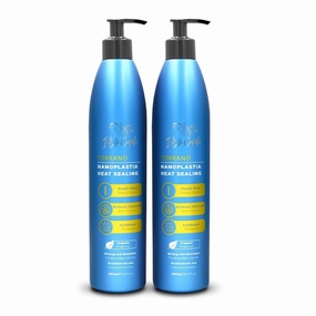 Torrano Cream Keratin Hair Treatment Straightening in 1 Step, Formaldehyde Free-Nanoplastia Para Alisar Cabello, Keratina Organica Sin Formol Para Alisar el Pelo - 2 Pack, 16.9Fl.oz (500ml)