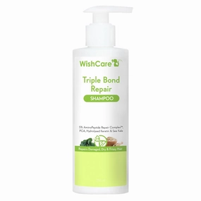 Triple Bond Repair Shampoo for Dry & Frizzy Hair - 5% AminoPeptide Complex & PCA - Repairs Damaged & Frizzy Hair 250ml