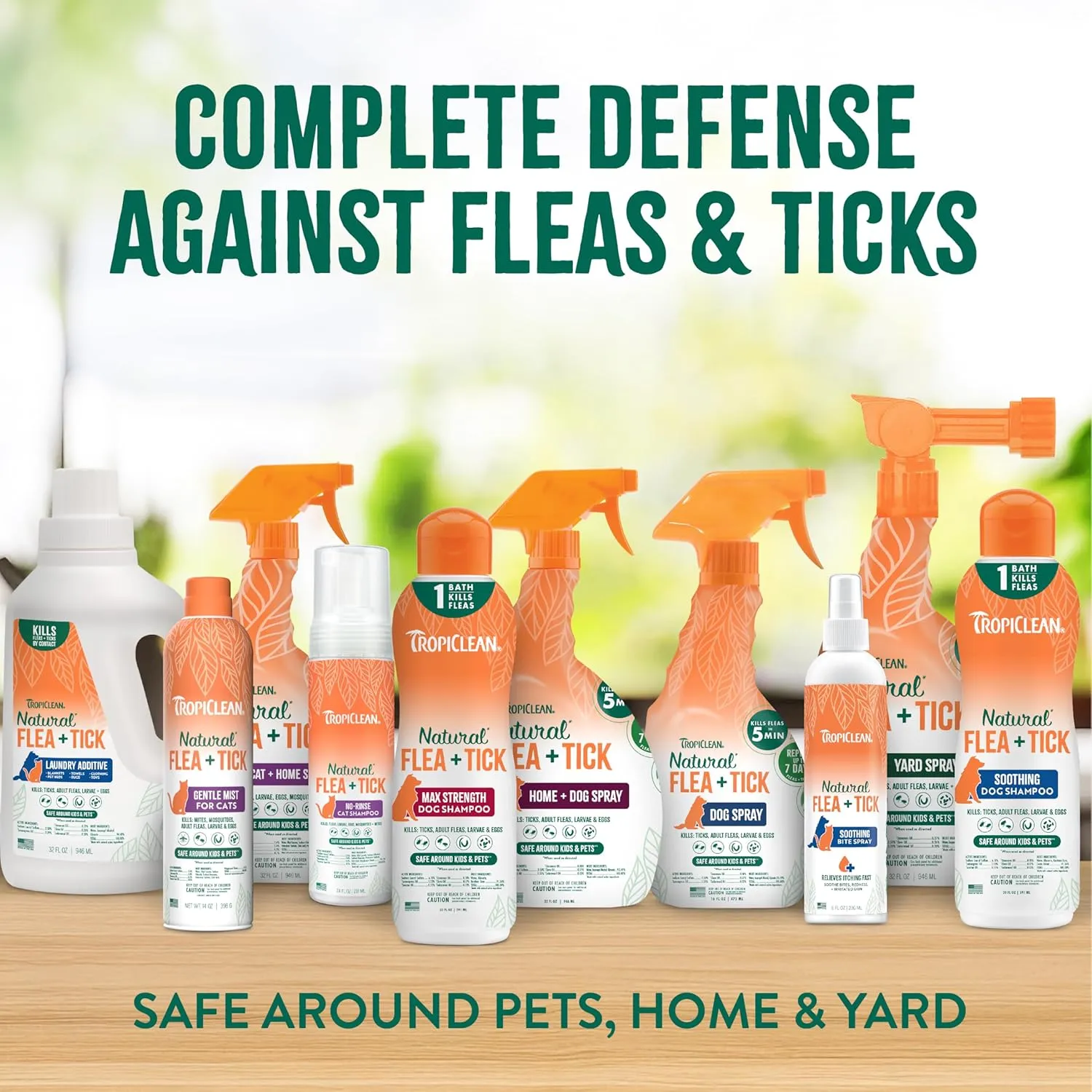 TropiClean Soothing Flea and Tick Shampoo Treatment for Dogs, Powerful & Natural Defense, Prevention for Large & Small Dogs, Made in USA, 20oz