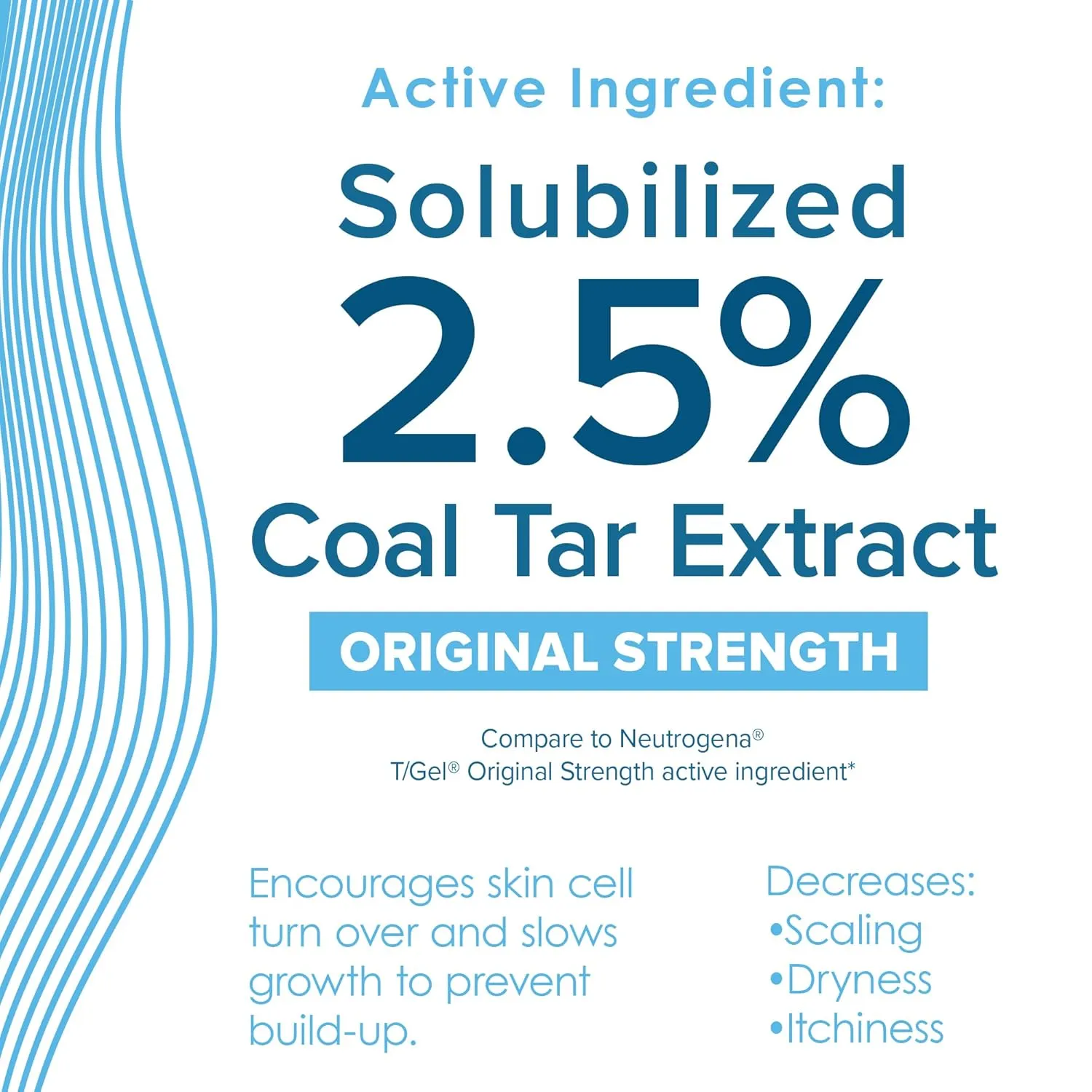 True Real Coal Tar Therapeutic Plus Tar Gel Anti-Dandruff Shampoo Original Strength 0.5% Coal Tar, 16 Fl Oz, Pack of 2