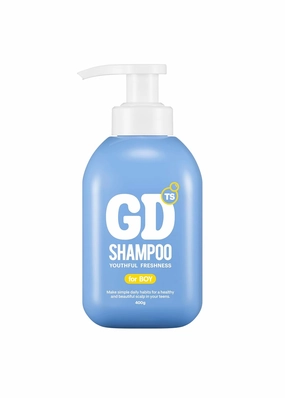 TS GD Shampoo for Boys | Korean Teen Shampoo with Upgraded Probiotics | Anti-Dandruff & Itchy Scalp Relief | Blue Fresh Allergy-Free Fragrance | Sulfate-Free (13.5 fl oz, 400ml)