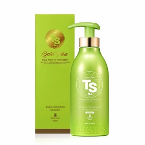 TS Gold Plus Treatment | Korean Hair Care Conditioner for Hair Loss & Sensitive Scalp | GP Complex & Organic Ingredients | Sulfate & Paraben Free (17.6 Fl Oz)