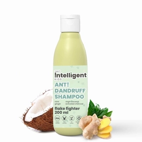 Tu..Co Kids Anti-Dandruff Shampoo With Wintergreen, Mint & Activated Charcoal | For Itchy Scalp & Rough Hair |Ph5.5, Vegan & Tear Free | Ages 2-5, 4-10, 10-15 Years | 200Ml