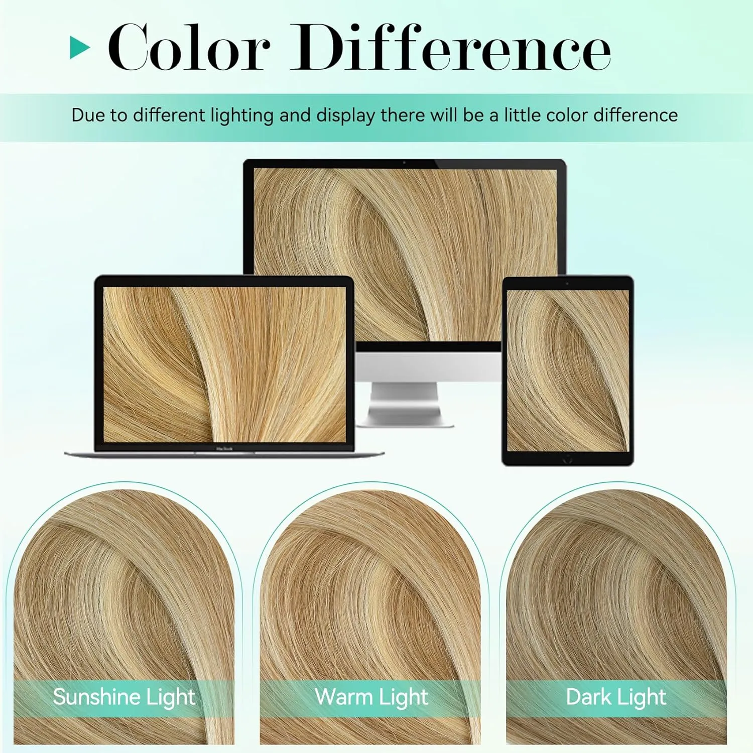 Ukira Blonde Hair Extensions Clip in Real Human Hair - 15 Inch 70g 7pcs Light Highlighted Bleach Blonde, Natural Straight Seamless Clip-ins
