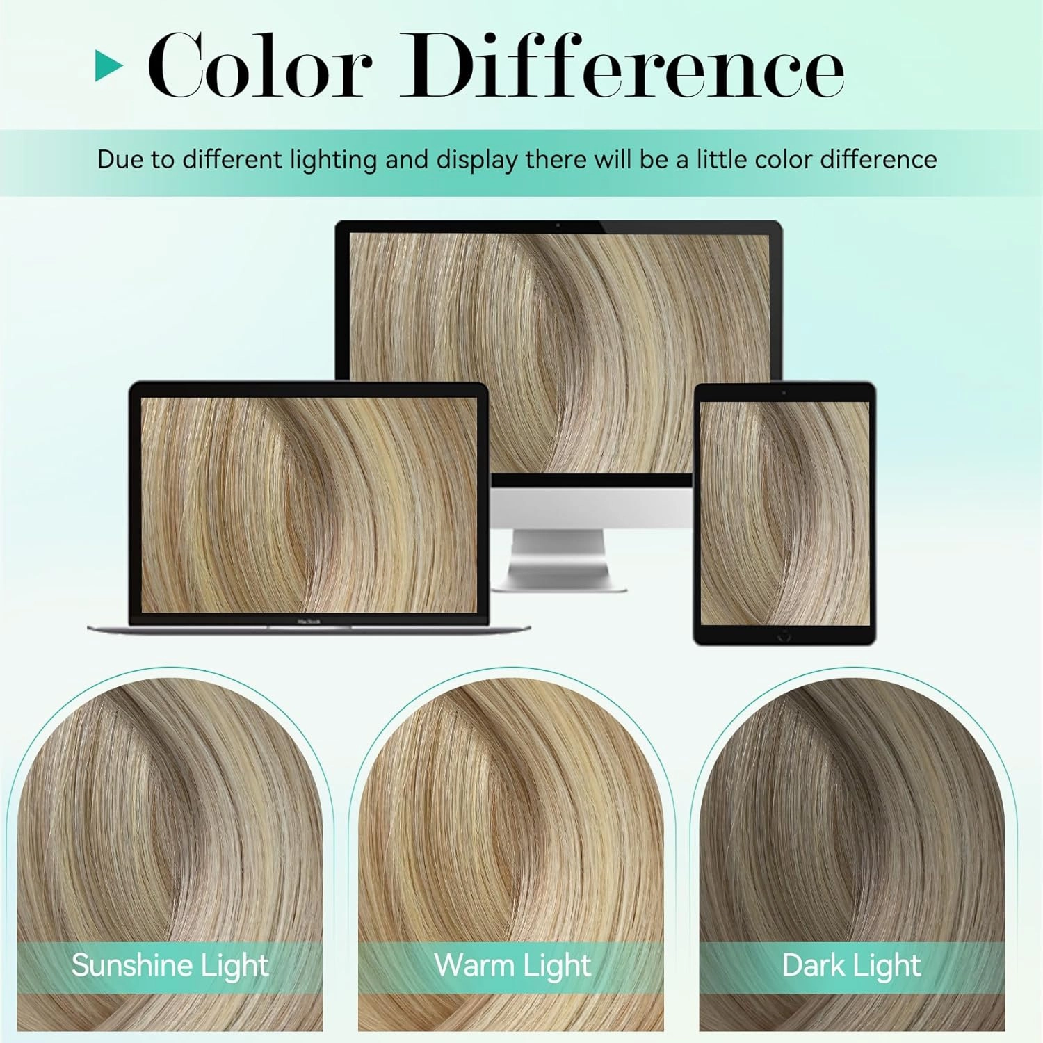 Ukira Ash Blonde Hair Extensions Real Human Hair, 18 Inch 70g 7pcs 18/613 Mixed Bleach Blonde Clip in Hair Extensions Human Hair, Soft Natural Straight Remy Human Hair Clip in Extensions for Women