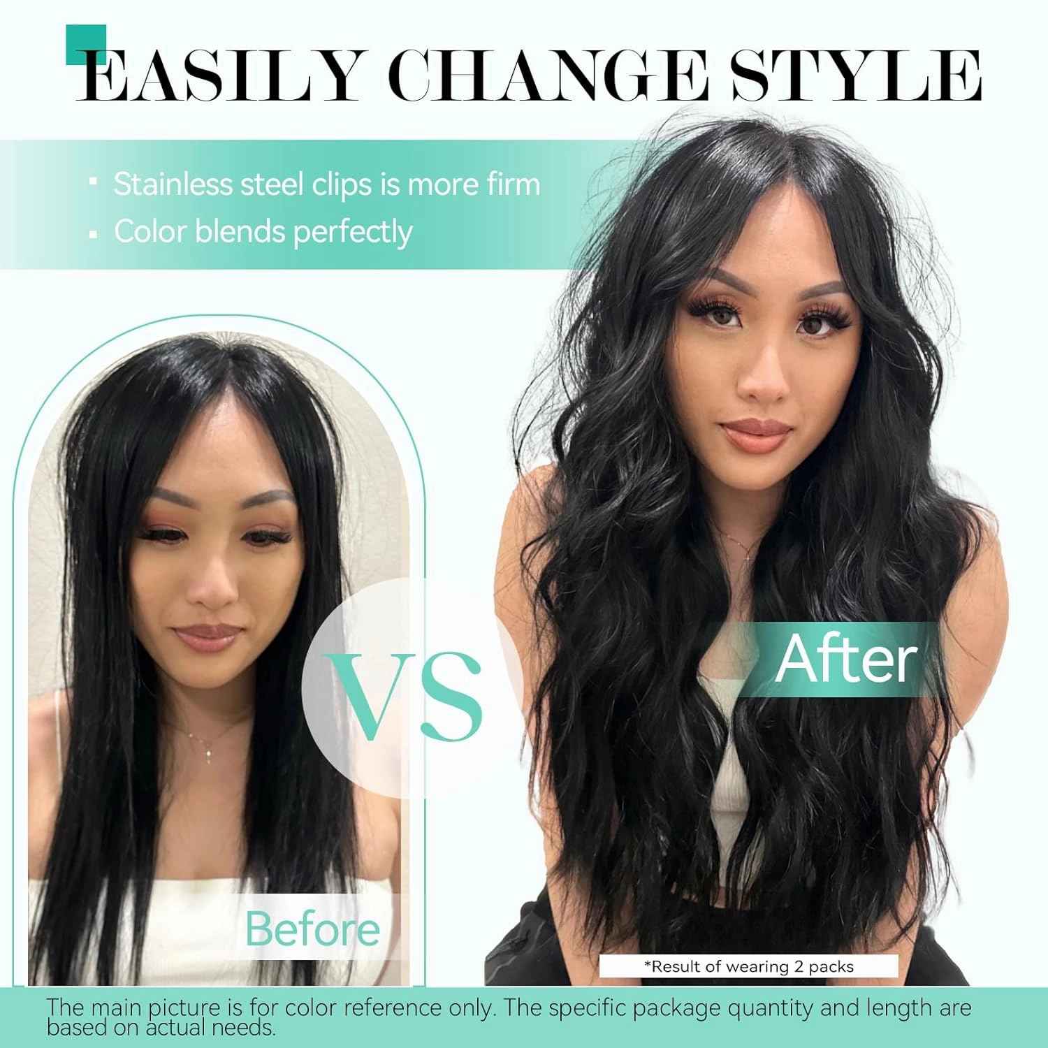 Ukira Black Clip in Hair Extensions Real Human Hair, 12 Inch 100g 7pcs #1 Jet Black Hair Extensions Real Human Hair, Soft Straight Remy Human Hair Clip in Extensions for Women