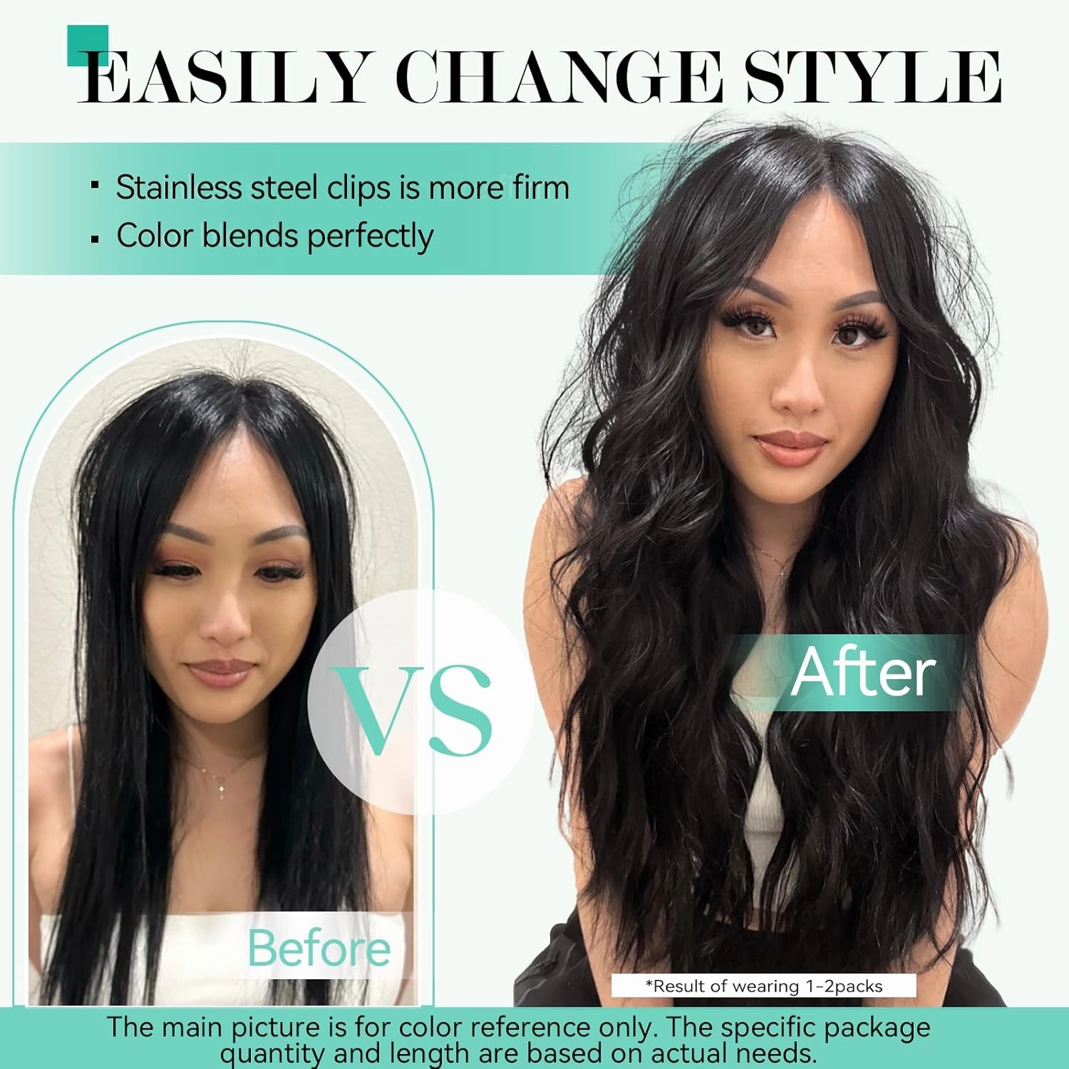 Ukira Dark Brown Hair Extensions Clip in Real Human Hair, 15 Inch 70g 7pcs Dark Brown Clip in Hair Extensions Real Human Hair, Soft Natural Straight Remy Human Hair Clip ins for Women