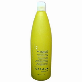 UNA Neutralizing Shampoo - Pre Post Chem Hydro Cleanser for Chemically Treated Hair, Balances pH, Minimizes Color Fading, Adds Strength & Shine, Enriched with Hydro Solanum - 1000ml