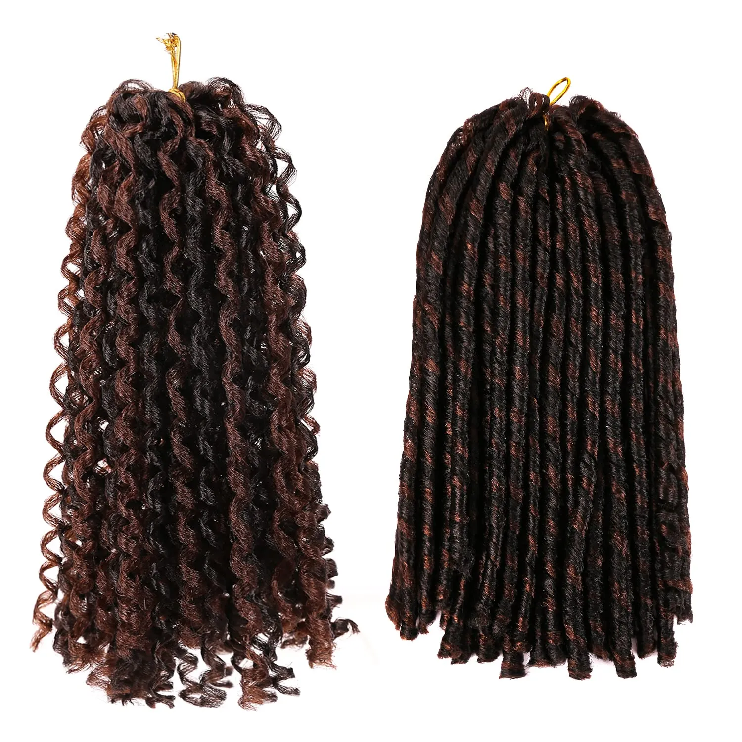 Urban Soft Dread Crochet Hair - 4 Packs Straight Faux Locs Crochet Braids 2 STYLE in ONE (#4-30)