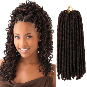 Urban Soft Dread Crochet Hair - 4 Packs Straight Faux Locs Crochet Braids 2 STYLE in ONE (#4-30)