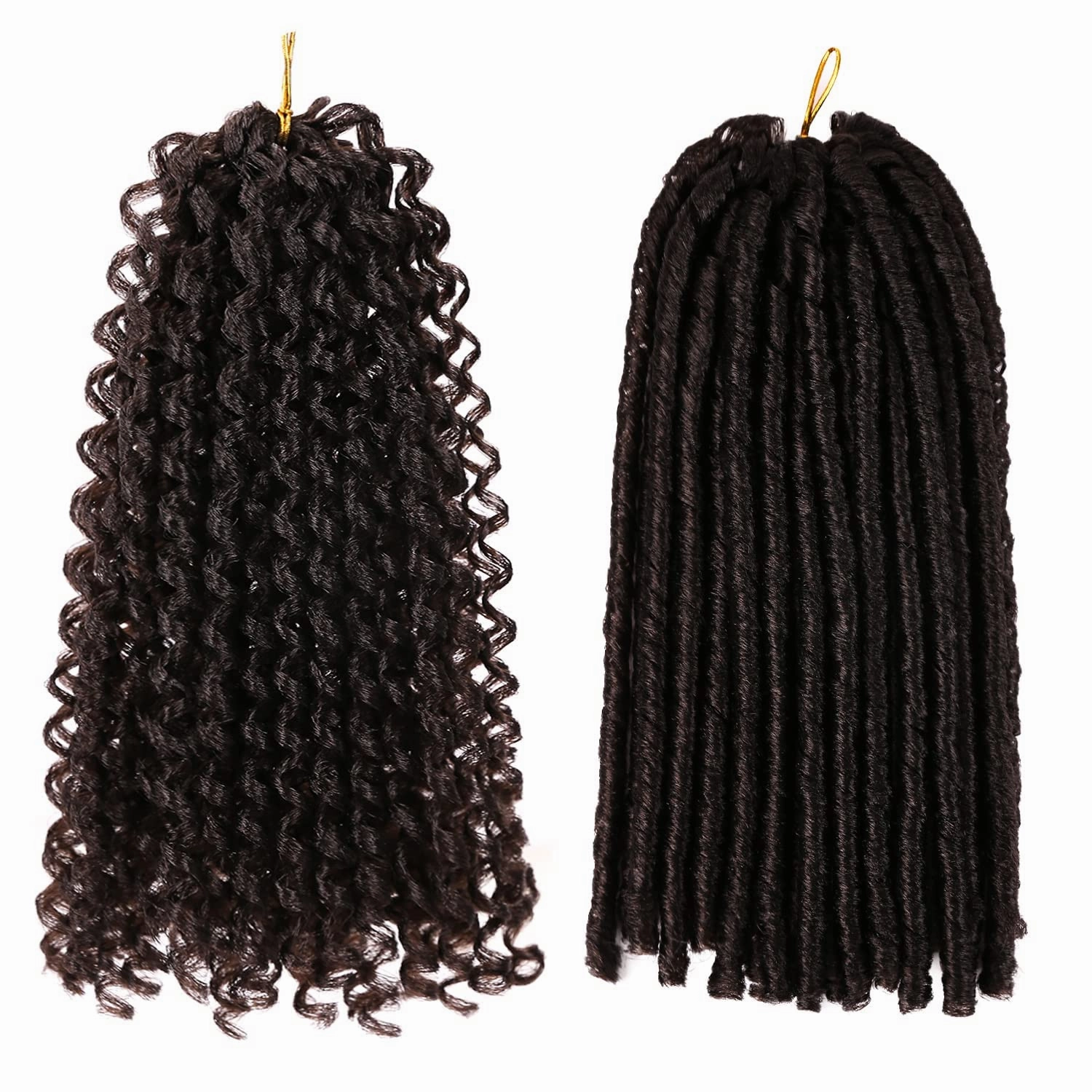 Urban Soft Dread Crochet Hair - 4 Packs Straight Faux Locs Crochet Soft Locs Braids 2 STYLE in ONE (#4)