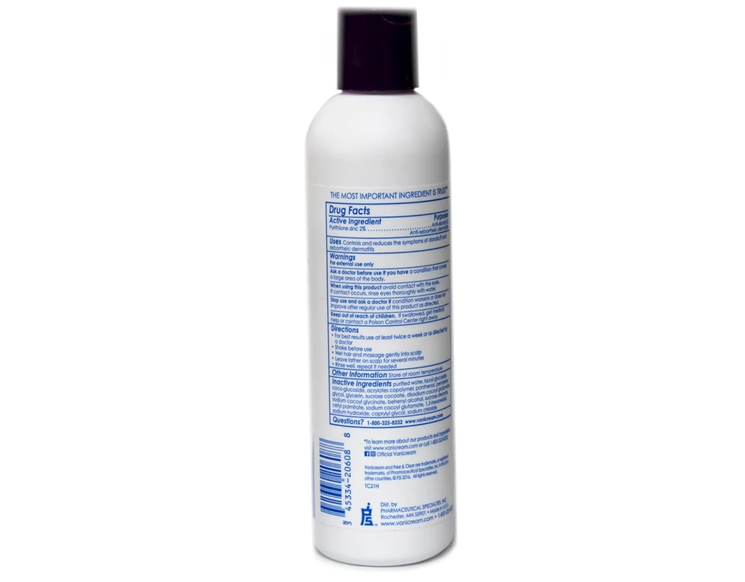 Vanicream Anti-Dandruff Shampoo 8oz