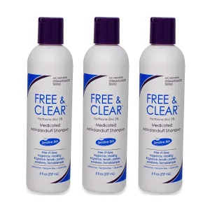 Vanicream Medicated Anti-Dandruff Shampoo, 8 fl oz Each (Pack of 3)