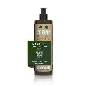Vegan Anti Frizz Shampoo – Frizz Control Hair Care, Luxurious Hydration with Linseed and Macadamia Extracts for Smooth, Soft Hair