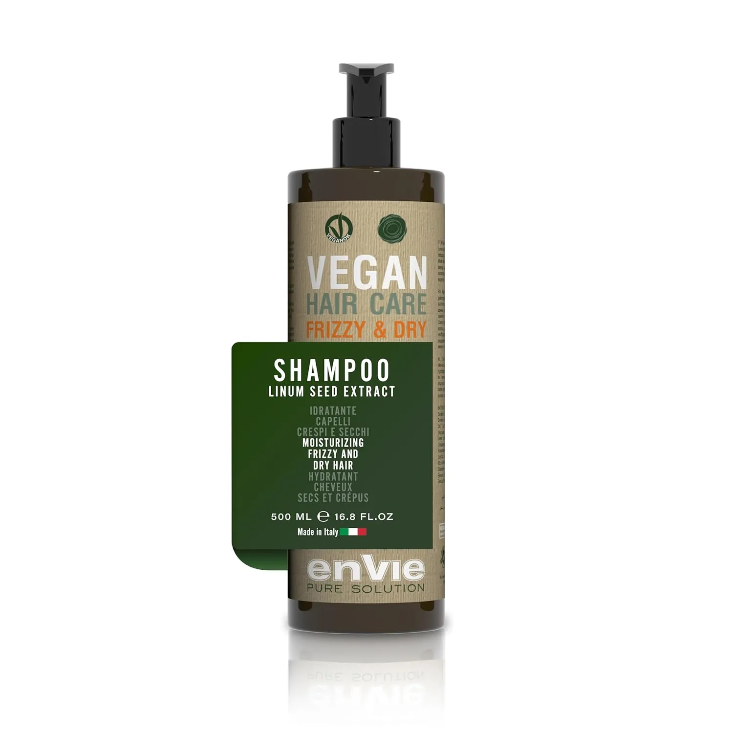 Vegan Anti Frizz Shampoo – Frizz Control Hair Care, Luxurious Hydration with Linseed and Macadamia Extracts for Smooth, Soft Hair