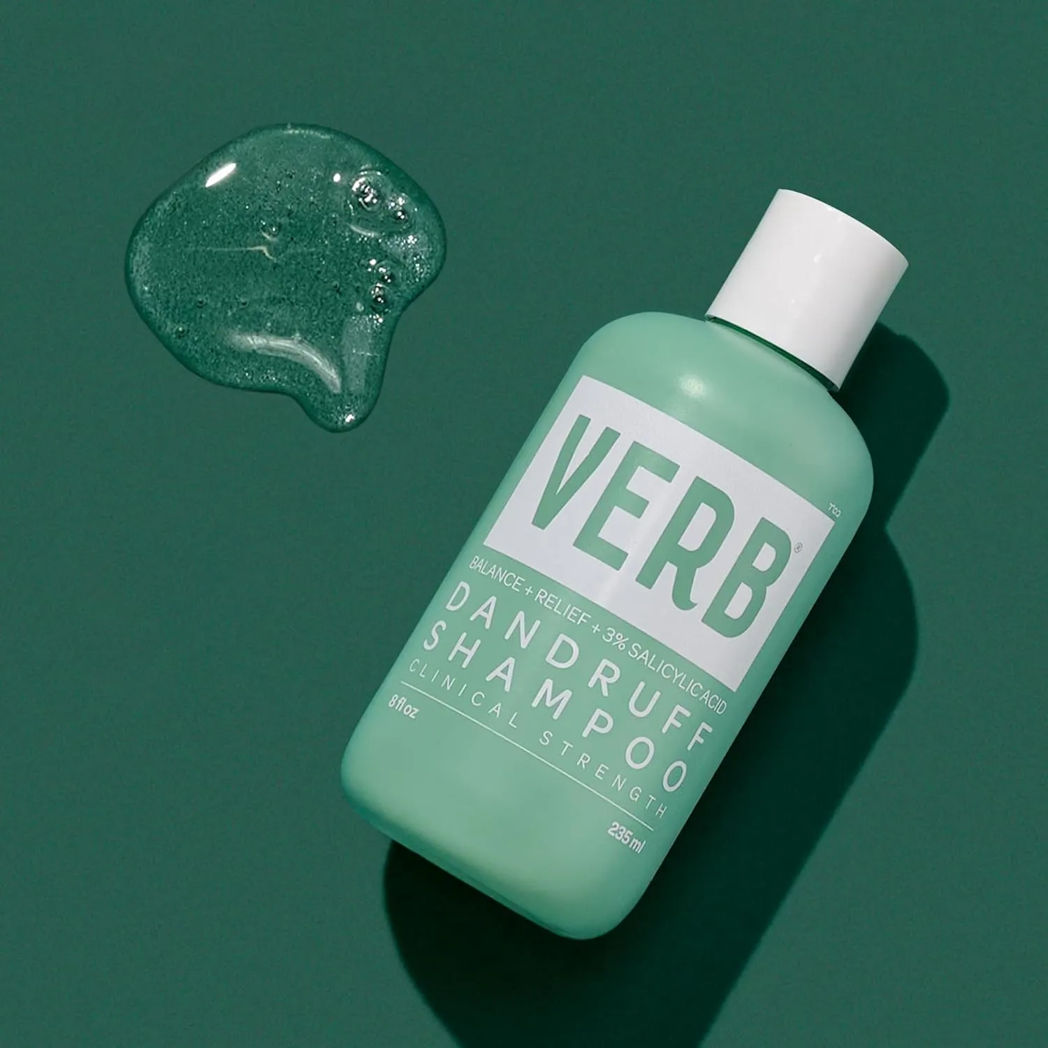 VERB® Dandruff Shampoo - for Gentle Cleansing and Clinical Strength Dandruff Relief with 3% Salicylic Acid
