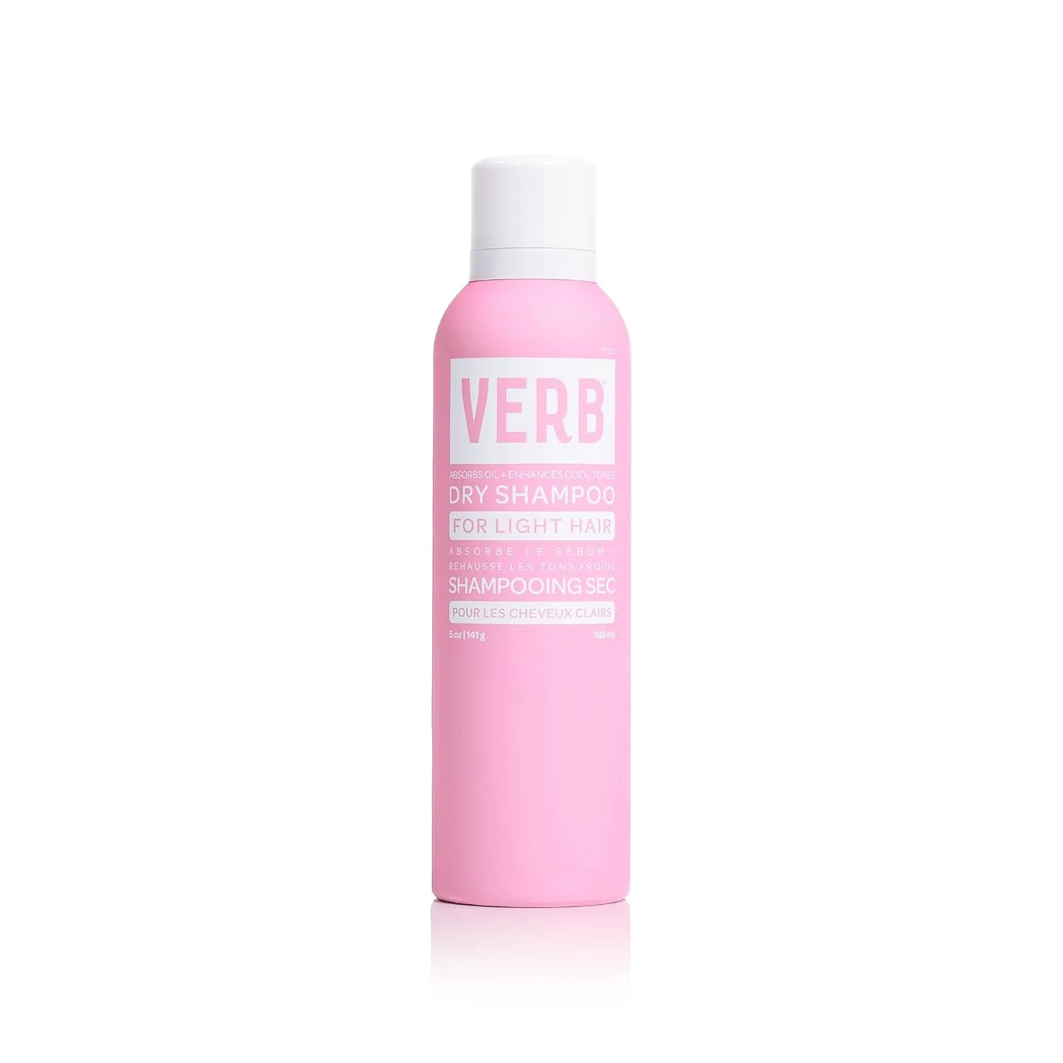 VERB Dry Shampoo Light - Gentle Cleanse, Style Extender & Light Volume - Refreshing Dry Shampoo Spray Removes Oil & Adds Volume - Vegan Dry Shampoo for Light Tones With No Harmful Sulfates, 5 oz