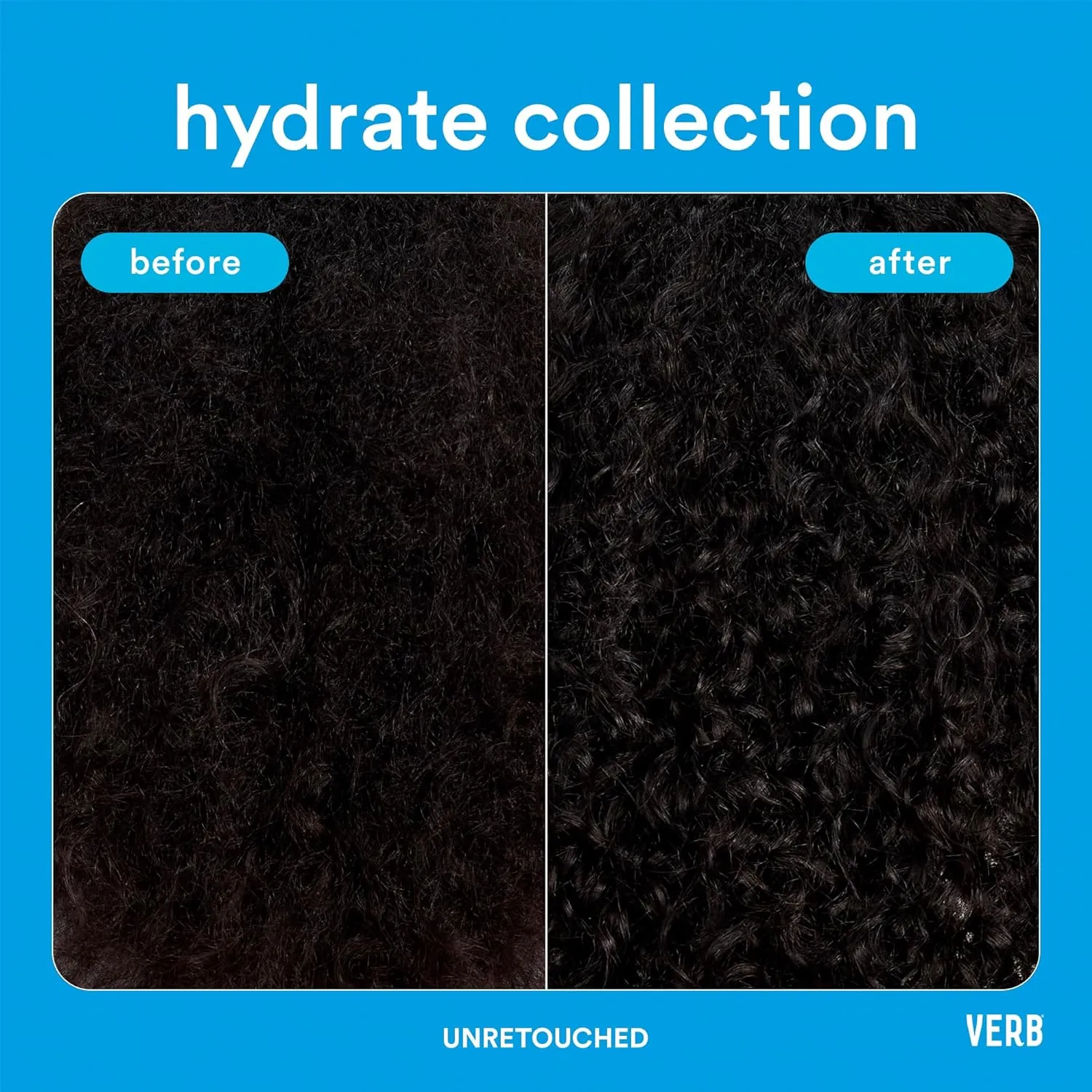 VERB Hydrate Shampoo   Conditioner Duo - Cleanses   Nourishes Dry   Frizzy Hair to Smooth   Reduce Frizz - Amber   Warm Jasmine Scent