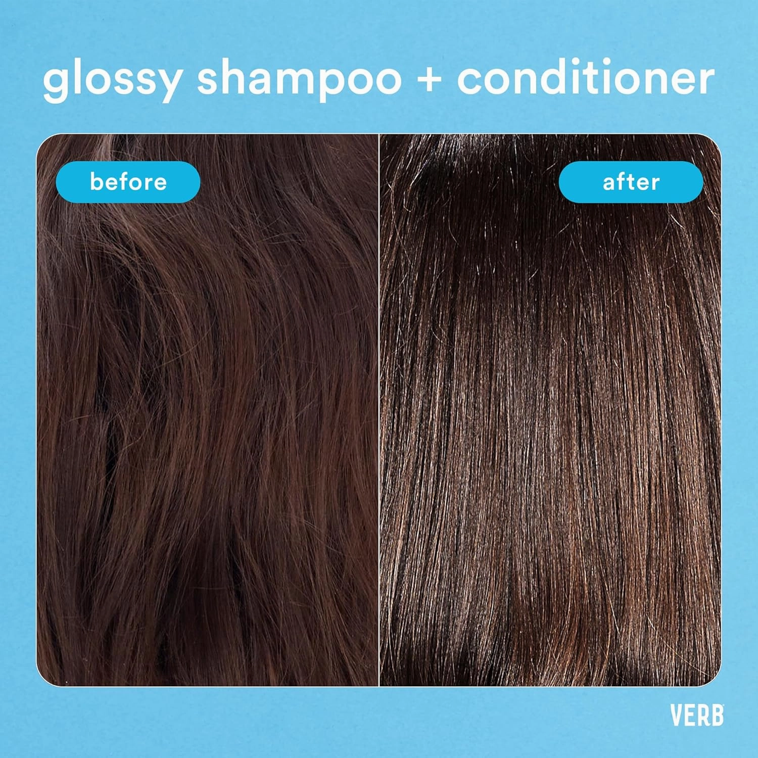 VERB Glossy Shampoo – Adds Moisture   High Shine for Thick to Coarse Hair – Sulfate, Paraben and Gluten Free