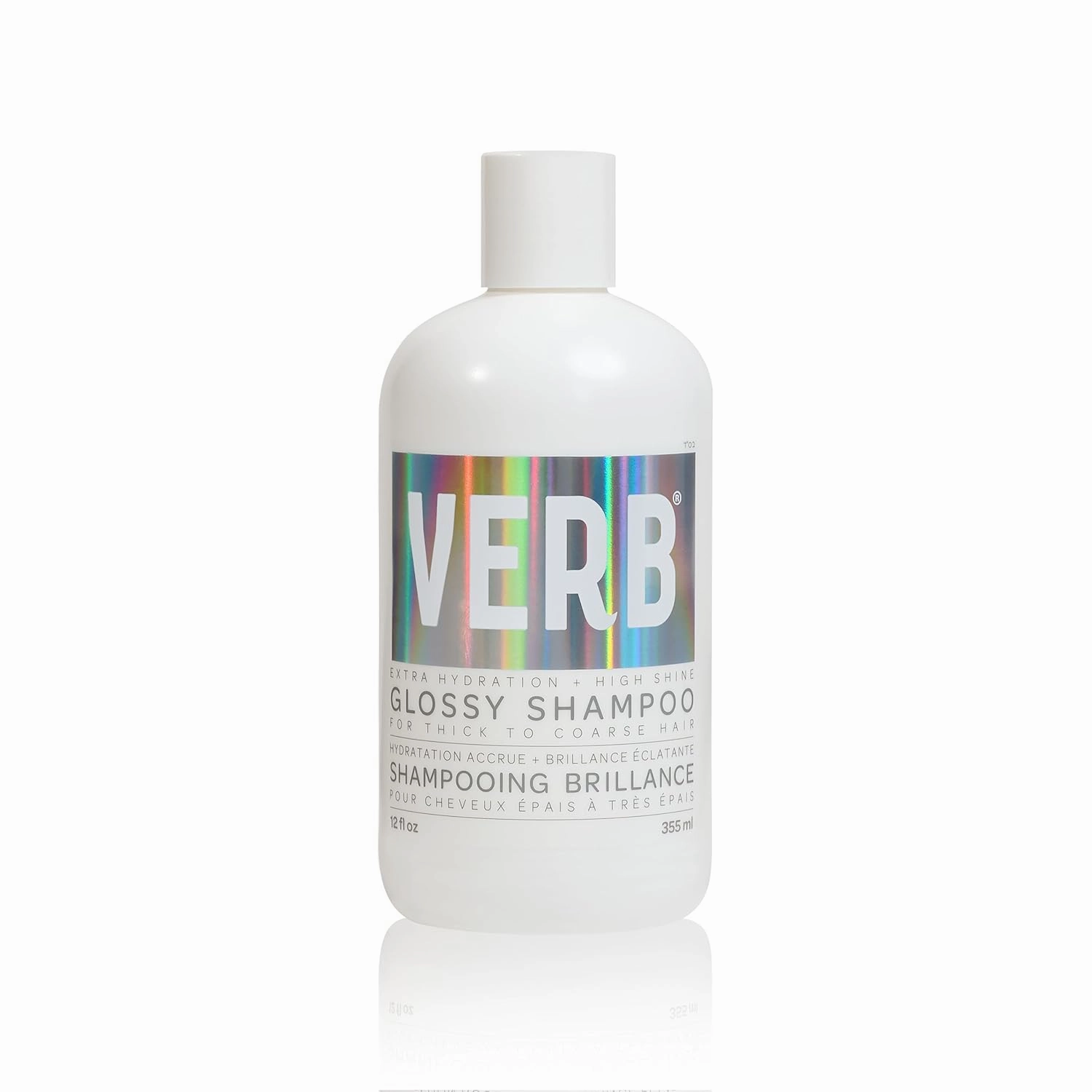 VERB Glossy Shampoo – Adds Moisture   High Shine for Thick to Coarse Hair – Sulfate, Paraben and Gluten Free
