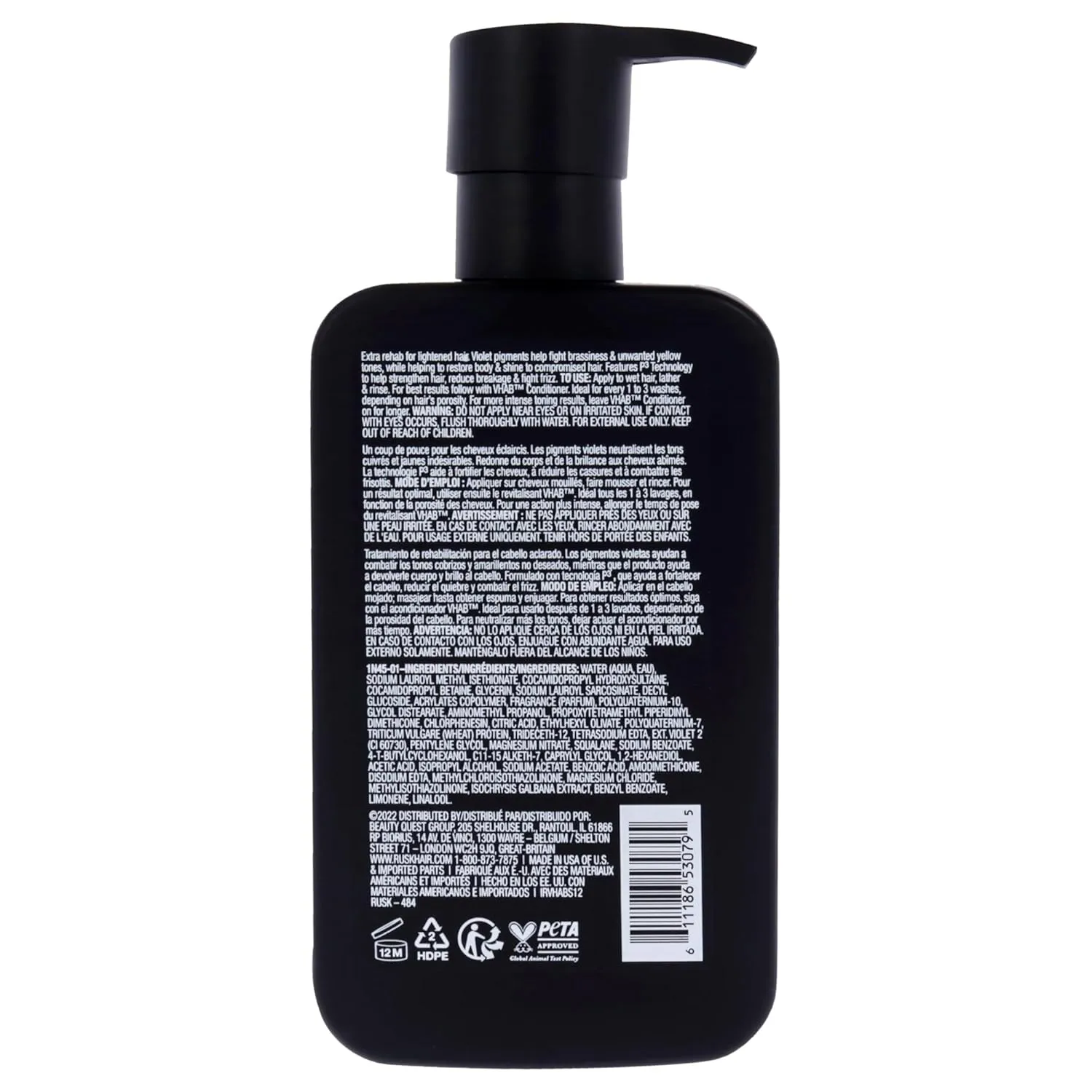 VHAB COLOR CARE Sulfate-Free Shampoo - Reduce Breakage, Fight Frizz, and Repair Split Ends