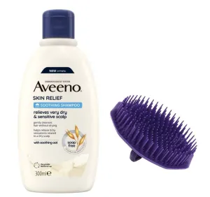 VibePack Skin Relief Soothing Shampoo 300ml   scalp brush