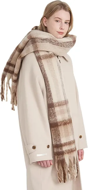 Vintage Scarfs for Women Warm Shawls and Wraps for Evening Dresses Soft Poncho Coat Thick Cashmere Wrap Cozy 2025