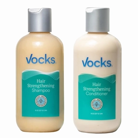 Vocks Hair Strengthening Shampoo and Conditioner - DHT Blocker for Hair Loss & Thinning - Scientifically Formulated for All Hair Types and Both Men and Women - 8.5oz