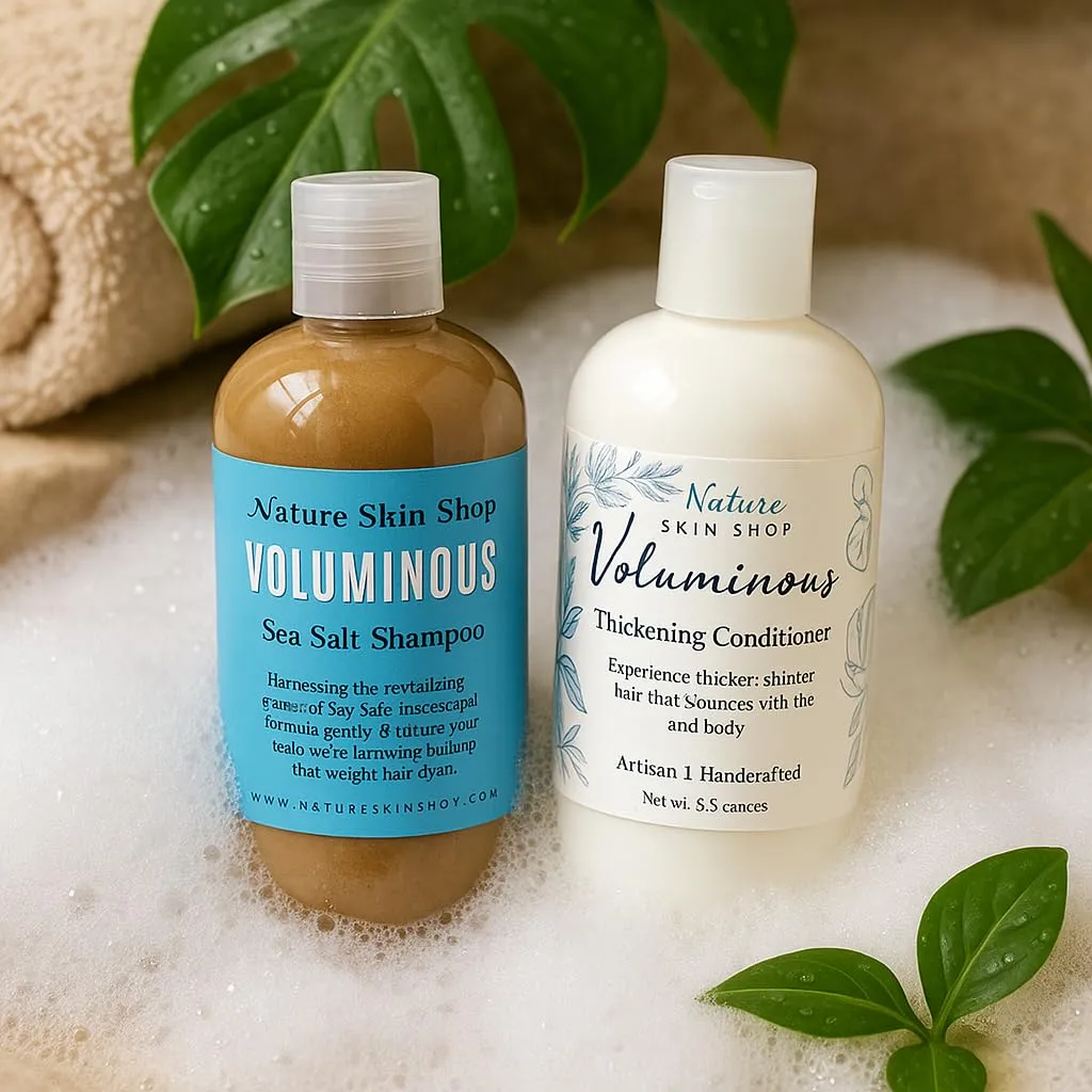 Voluminous Hair Thickening Shampoo and Conditioner