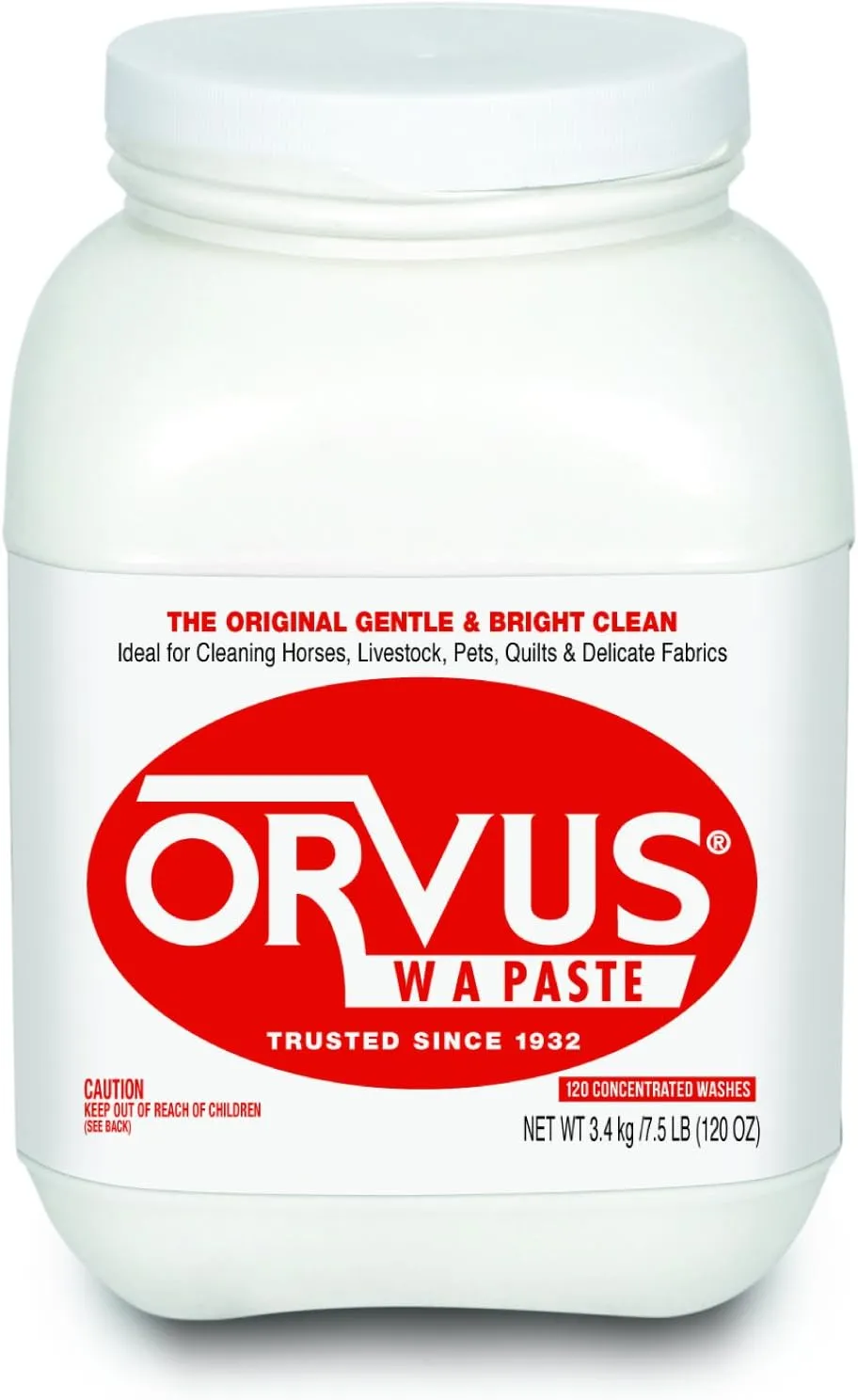 WA Paste Cleaner - 120oz.- Horse, Livestock and Dog Shampoo - Quilt, Fine Linen Detergent/Cleaner