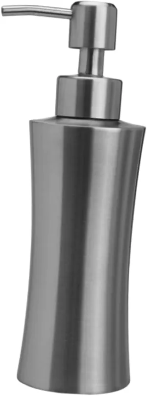 Waist Curve Lotion Bottle 925 Stainless Steel Soap Dispenser Pump Bottle Shampoo Lotion (Silver 250ml)