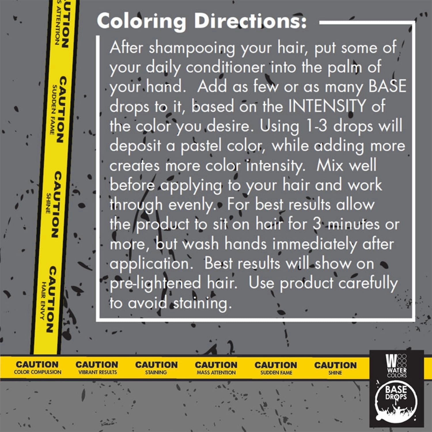 Watercolors Base Drops, Temporary Hair Dye Color Booster, Cruelty-Free, 4 oz - PINK