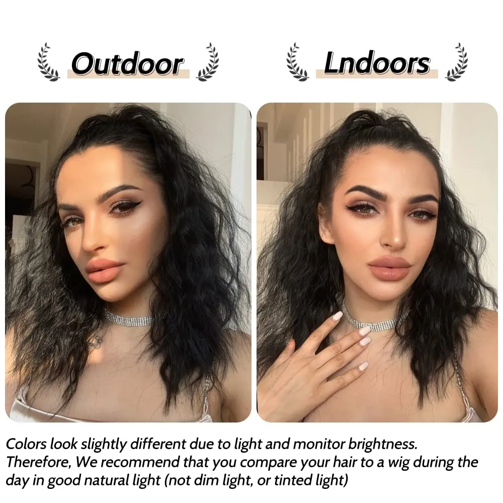 Wavy Ponytail Extension Claw Clip for Black Women 18" Synthetic Curly Clips in Pony Tails Hair Extensions Wigs Fluffy Heat Resistant Hairpieces for Wedding Party Daily Use 6 Oz Natural Black