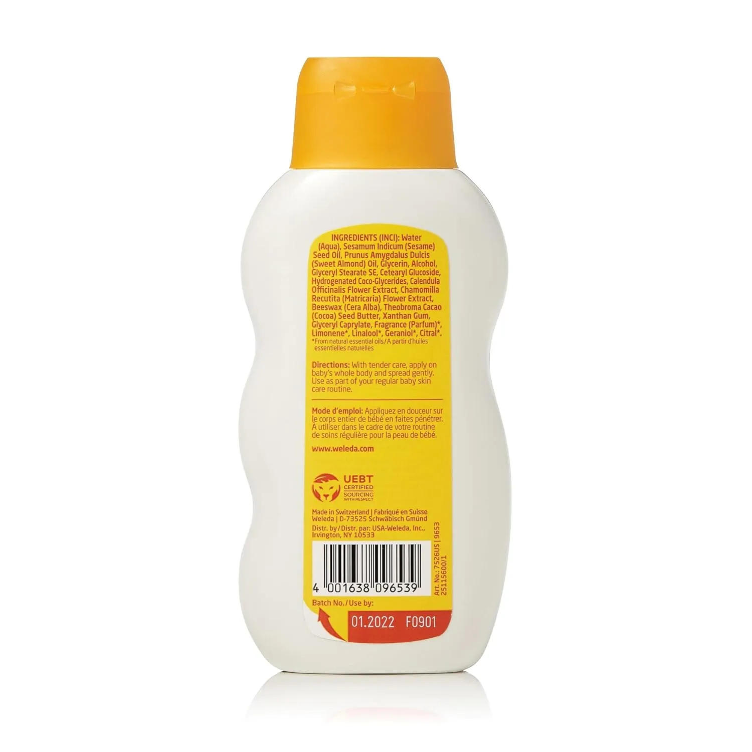 Weleda Baby Calendula 2-in-1 Shampoo, Body Wash, Comforting Lotion & Skin Food - 3-Piece Set - 6.8 Fluid Ounces Each, Vegan, Animal Derived Materials Free, Not Tested On Animals, Unisex