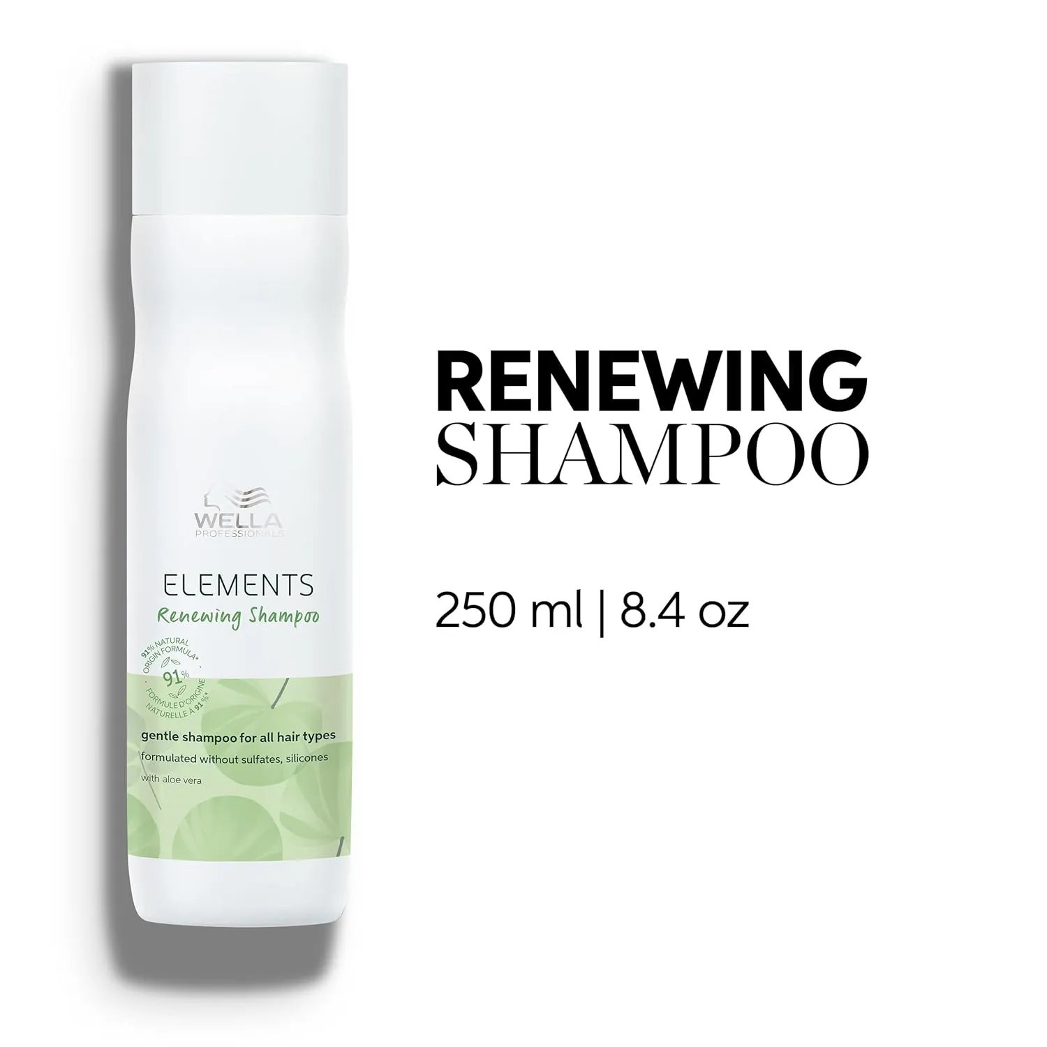 Wella Professionals Elements Renewing Shampoo| Gentle Sulfate & Silicone Free Shampoo| For All Hair Types