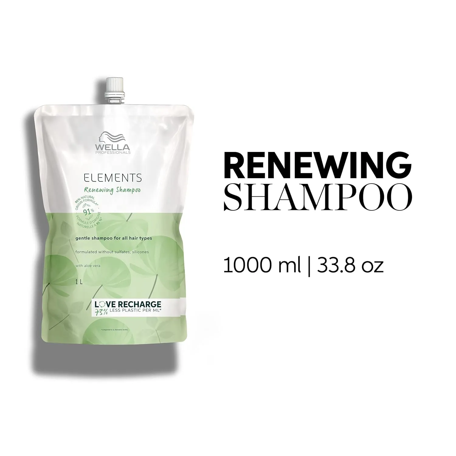 Wella Professionals Elements Renewing Shampoo| Gentle Sulfate & Silicone Free Shampoo| For All Hair Types